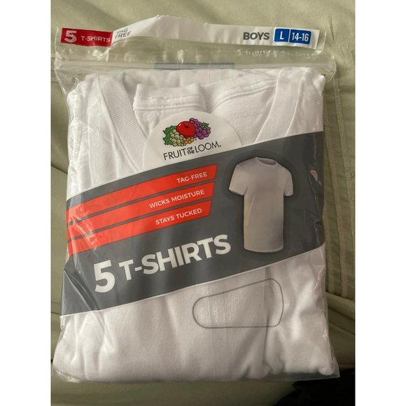 Fruit of the Loom Other - Fruit of the Loom White Tag-less Crew Neck Under T-Shirts Large 14/16